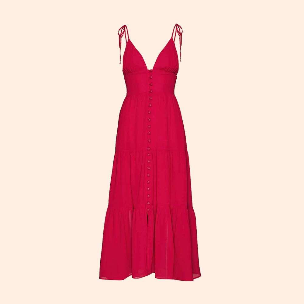Reformation Jaden Dress (Rhubarb)